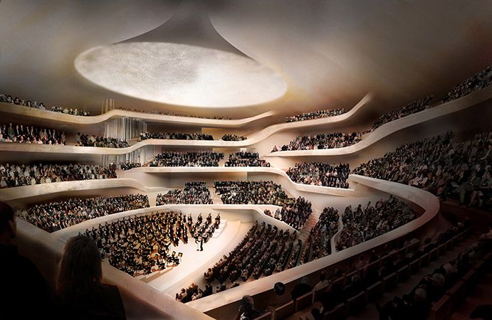 illustration of the Grand Hall © Herzog & de Meuron