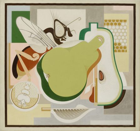 wasp and pear painting by Gerald Murphy wasp and pear painting by Gerald Murphy