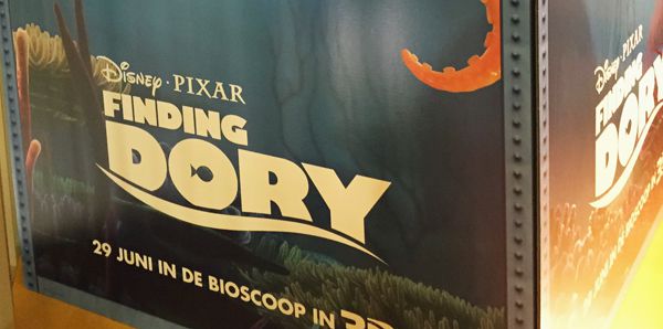 Finding Dory ad in Dutch movie theater