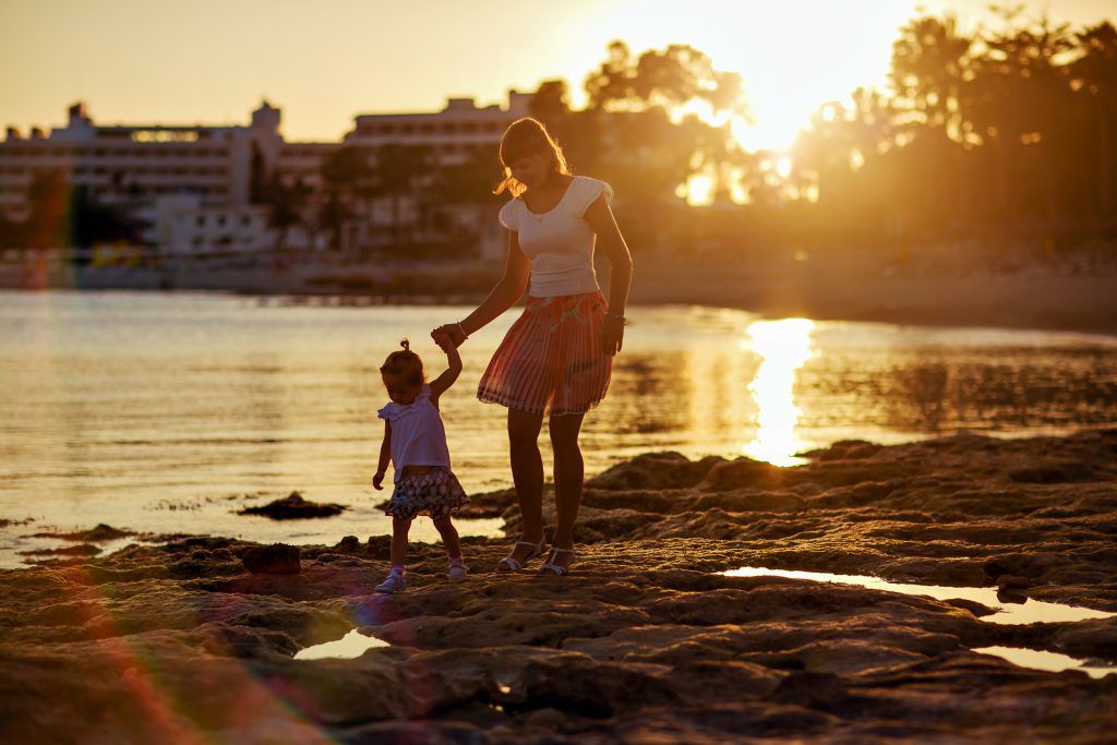Mother and child in Cyprus