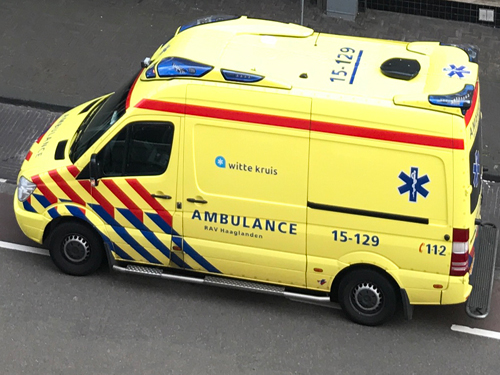 Dutch ambulance in South Holland