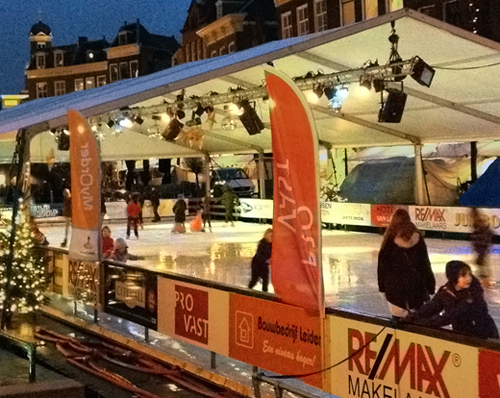 Leiden Christmas ice skating rink