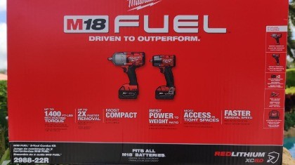 Milwaukee 2988 22r M18 Fuel 3 8 1 2 High Torque Impact Wrench Kit