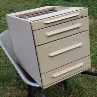 Small Metal Filing Drawer Cabinet Home Garden Classifieds